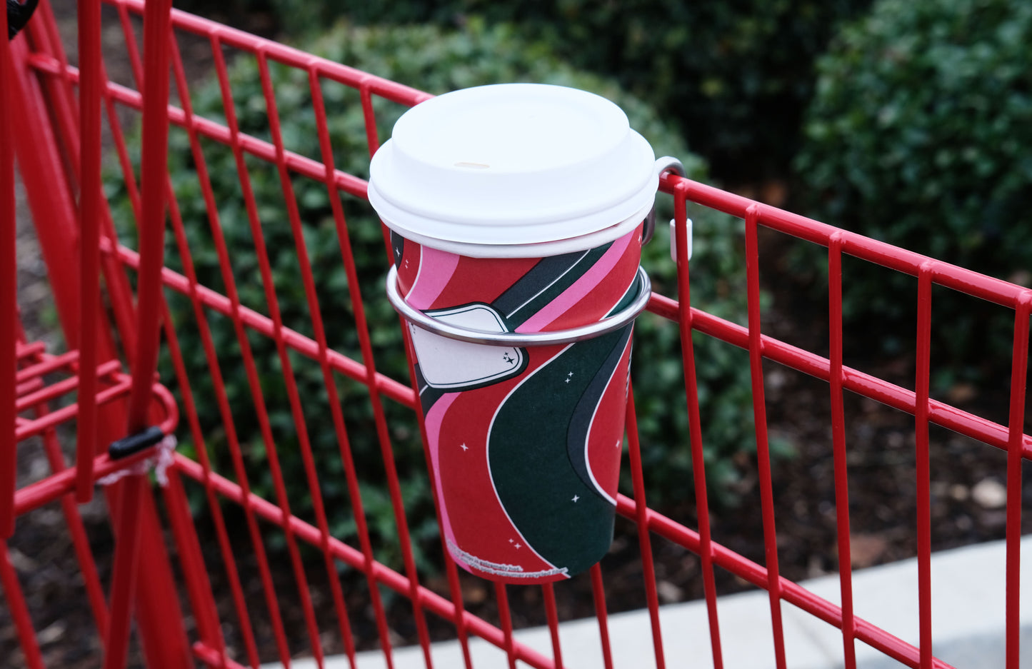 shopping cart cup holder